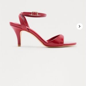 Elegant Red Strappy Heels